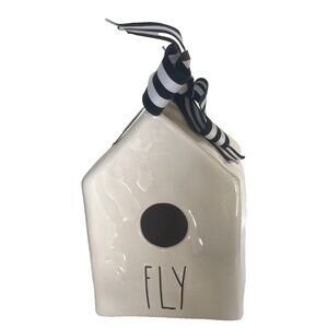 RAE DUNN Ceramic Bird House "FLY" by Magenta ARTISAN COLLECTION - NEW